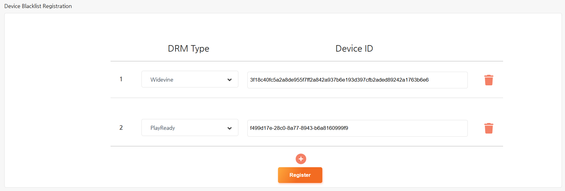 Register Device ID